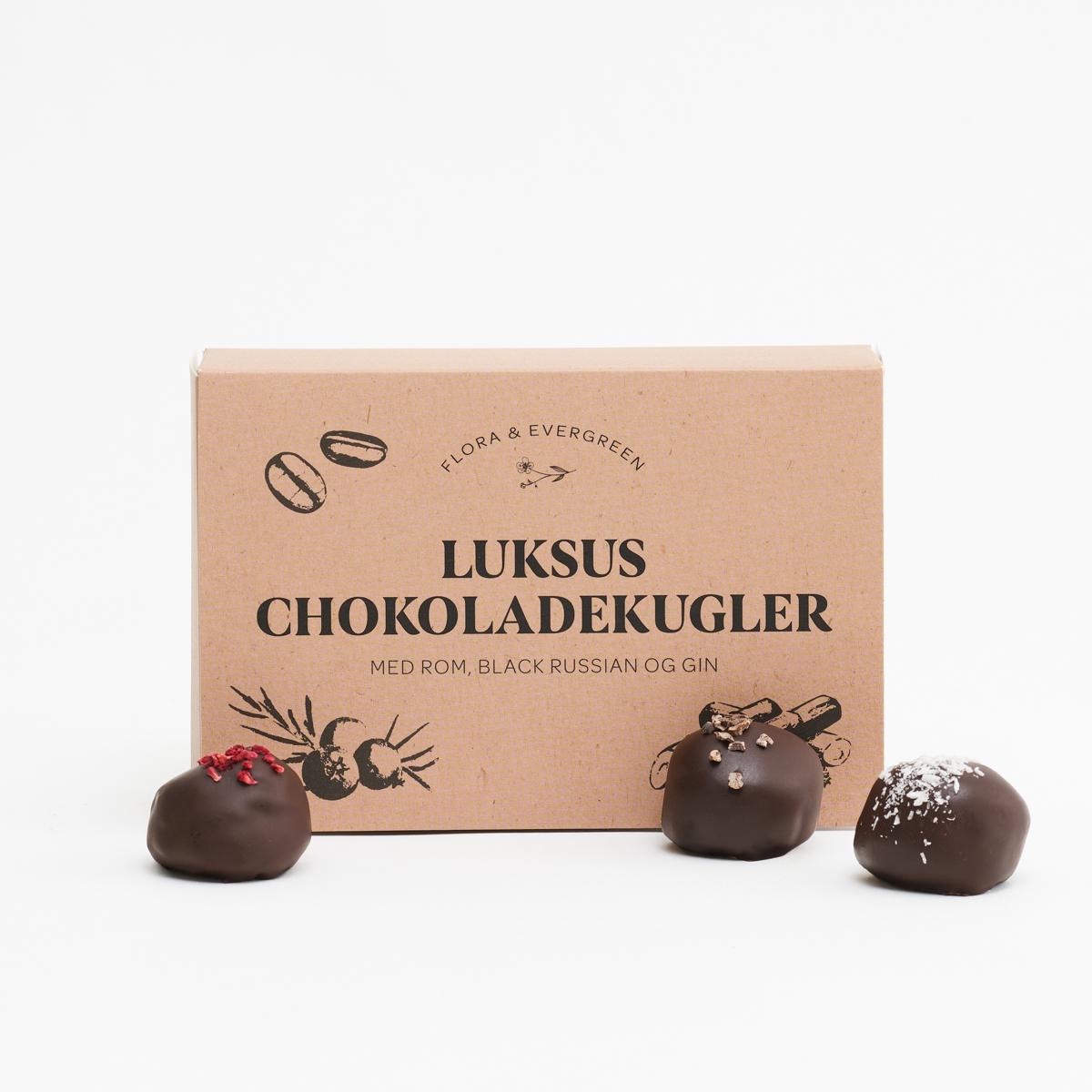  Flora og Evergreen Luksus chokoladekugler