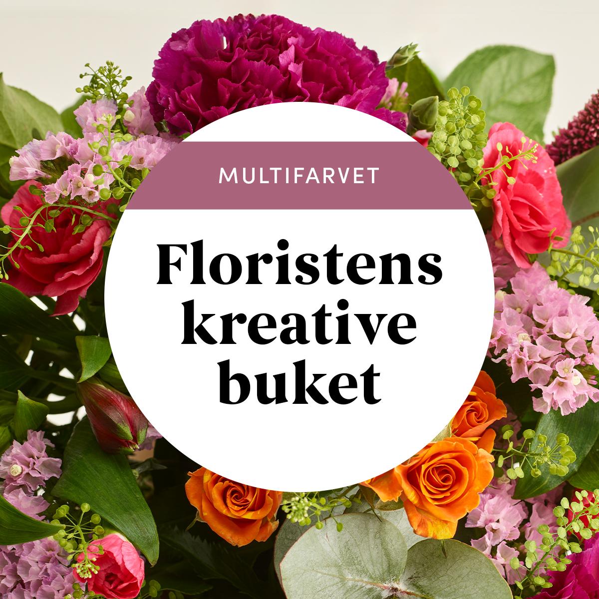 Floristens kreative buket, multifarvet